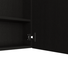 Gabinete de Baño Depp, Wengue, con Puerta Espejo Biselado y Dos Entrepaños ZF