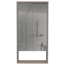 Gabinete de Baño Merín, Humo, con Espejo y Tres Entrepaños  ZF