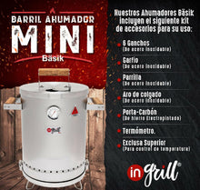 Ahumador y Barril Asador MINI 8 Libras