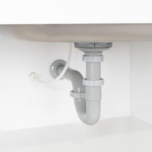 Gabinete Inferior Cantabria, Kronos Blanco Duqueza, con dos Puertas Abatibles- Mesón Izquierdo y Grifería ZF