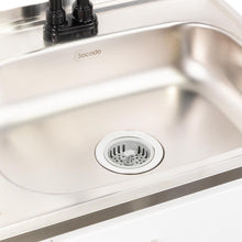 Gabinete Inferior Cantabria, Kronos Blanco Duqueza, con dos Puertas Abatibles- Mesón Izquierdo y Grifería ZF