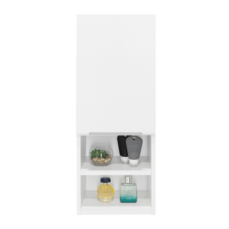 Gabinete de Baño Real, Blanco, con Tres Entrepaños ZF