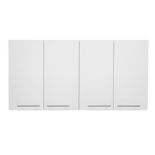 Gabinete Superior Frello 120, Blanco Nevado, con Cuatro Puertas Batientes  ZF