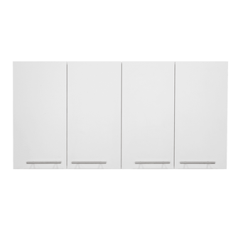 Gabinete Superior Frello 120, Blanco Nevado, con Cuatro Puertas Batientes  ZF