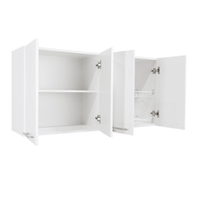 Gabinete Superior Frello 120, Blanco Nevado, con Cuatro Puertas Batientes  ZF