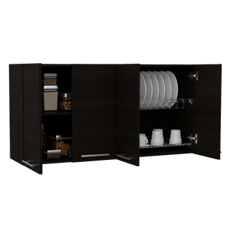 Gabinete Superior Frello 120, Wengue, con Cuatro Puertas Batientes  ZF