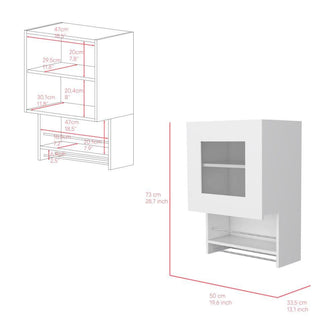 Gabinete Superior Nizki, Blanco Duqueza, Con Variedad De Entrepaños