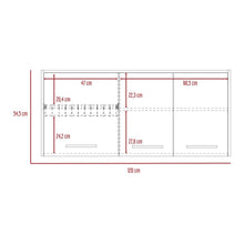 Gabinete Superior Petra, Café claro y Blanco Vainilla