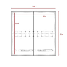 Gabinete Superior Roswy, Blanco Duqueza y Chocolate, con Dos Puertas Batientes