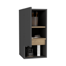 Gabinete de Baño Apolis, Plata Oscuro y Café Claro, con Espacio Para Guardar Objetos de Aseo Personal X2