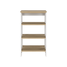 Gabinete de Baño Aqua 3 Pequeño, Blanco Vainilla y Café Claro, Con Variedad De Entrepaños X2