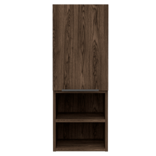 Gabinete de Baño Ciro, Chocolate, con Una Puerta y Cuatro Entrepaños  X2