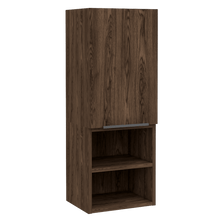 Gabinete de Baño Ciro, Chocolate, con Una Puerta y Cuatro Entrepaños  X2