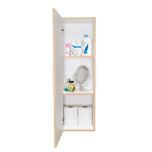 Gabinete de Baño Picasso, Blanco y Café Claro, con Espacio Para Guardar Objetos de Aseo   X2