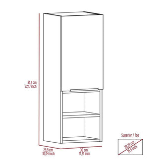 Gabinete de Baño Real, Humo, Ideal Para Espacios Reducidos ZF