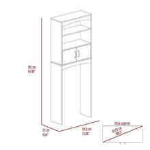 Gabinete de Baño Sabik, Blanco, Con Puertas Batientes Y Entrepaño Móvil X2