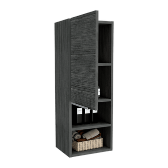 Gabinete de Baño Real, Gris, con Tres Entrepaños ZF