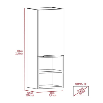 Gabinete de Baño Real, Gris, con Tres Entrepaños ZF X2