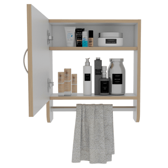 Gabinete de Baño Aqua, Beige y Blanco, Incluye Espejo X2