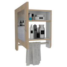 Gabinete de Baño Aqua, Beige y Blanco, Incluye Espejo X2