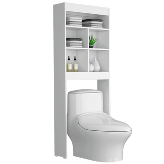 Gabinete de Baño Babel, Blanco, Amplios Espacios Para Colocar Objetos Decorativos