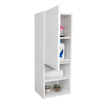 Gabinete de Baño Ciro, Blanco, con Amplio Espacio Para Guardar Objetos de Aseo Persona