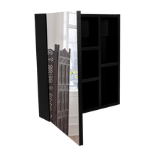 Gabinete de Baño Labell, Wengue, con Puerta y Entrepaños