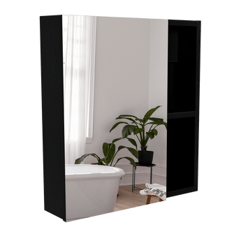 Gabinete de Baño Labell, Wengue, con Puerta y Entrepaños