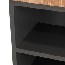 Gabinete de Baño Oporto, Miel y Plata Oscuro, con espacio para guardar objetos de aseo personal