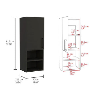 Gabinete de Baño Apolis, Wengue, con Espacio Para Guardar Objetos de Aseo Personal X2