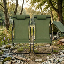 Silla Plegable Reclinable Zambia, Verde, con Tres Posiciones