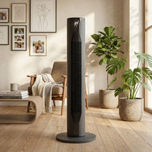 Ventilador De Torre Zenin 36, Negro, Con temporizador Incluye Control Remoto