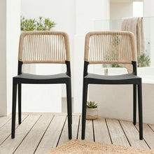 Silla Houston, Color Negro, con Espaldar Tejido