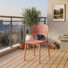 Silla Paraíso, Color Salmón, con Espaldar y Diseño Moderno