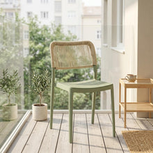 Silla Austin, Color Verde Olivo, con Espaldar Tejido