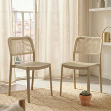 Silla Austin, Color Taupe, con Espaldar Tejido