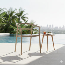Set de 2 Sillas Porto, Taupe, con Espaldar Minimalista y Diseño Moderno