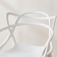 Silla para Bar Palermo, Blanco, con Reposa Pies Doble Propósito