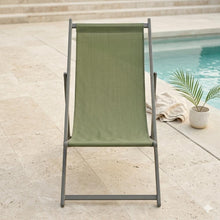 Set de 2 Sillas Plegables Reclinable Kenya, Verde, con Tres Posiciones