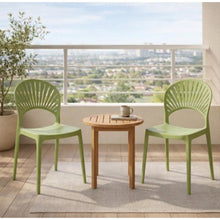 Silla Paraíso, Color Verde, con Espaldar y Diseño Moderno