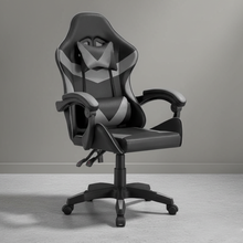 Silla Gamer Yekson, Negro y Gris, con Cómodo Espaldar y Rodachines