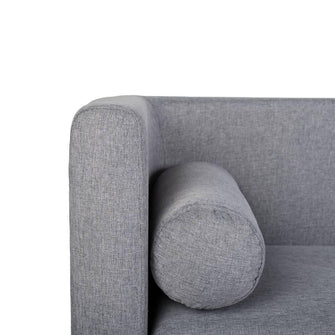 Sofa Chaise Long (66x163x64) Gris Memphis Pata Negra