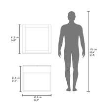 Mueble Para Lavamanos Blake, Wengue, Incluye Lavamanos Praia 60 y Espejo ZF