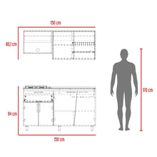 Cocina Integral Emilia, Wengue y Fresno Europeo, Incluye Meson Derecho