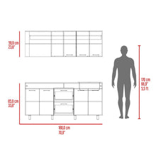 Cocina Integral Belen, Gales y Wengue, Incluye Mesón Derecho ZF