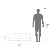 Mesa Para Tv Colman, Wengue y Fresno Europeo, para tv de hasta 49 pulgadas ZF