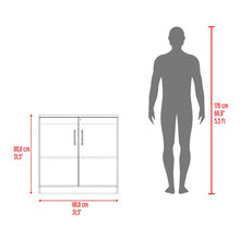 Mesa Auxiliar Malibu, Nogal Europeo y Wengue, con dos puertas y cerradura ZF