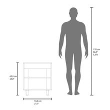 Mueble Para Lavamanos Marlo, Fresno Europeo y Blanco, No incluye Lavamanos