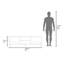 Mesa para TV Tunez Plus, Blanco, hasta 70" pulgadas ZF