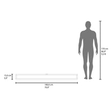 Mesa Para Tv Ralf, Wengue, con patas metálicas y espacio de tv hasta 70 pulgadas
